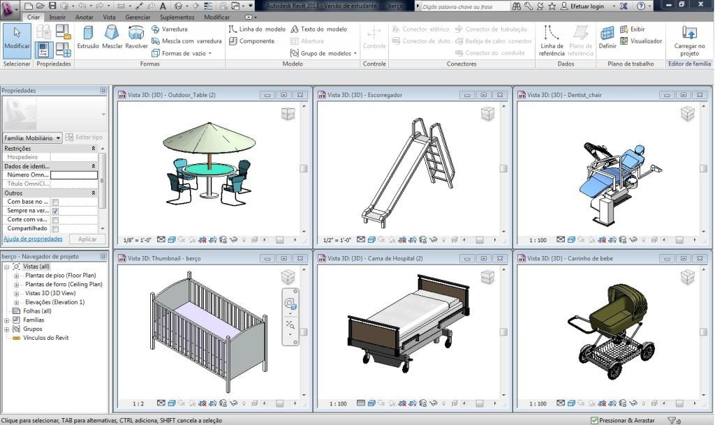 Biblioteca De Componentes De Famílias Revit | Blog A Arquiteta