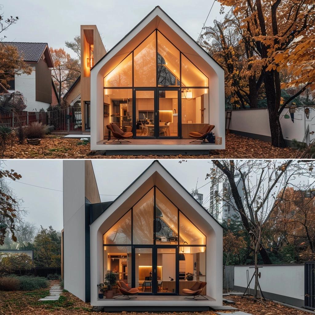Transforme sua casa em um oásis moderno com esta incrível remodelação de 4x6m com mezanino.