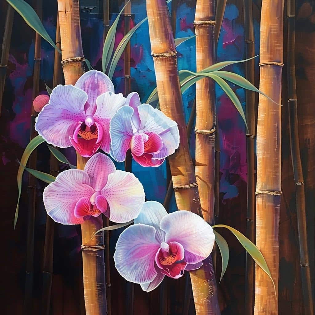 orquídea bambu