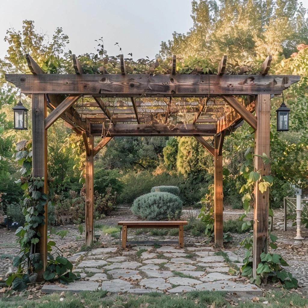 5 Ideias de Pergolado Rústico para Transformar seu Jardim