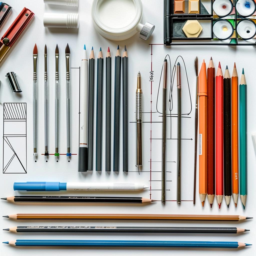 Ferramentas de desenho: Explicação detalhada das ferramentas de desenho e como usá-las.