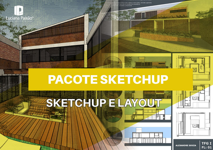 Pacote De Cursos De Sketchup 2019 Layout Arquitetura And Mobiliário 7330